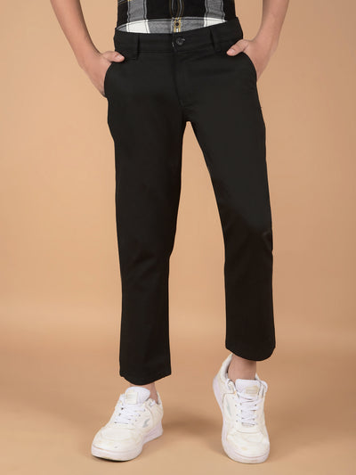 Black Cotton Trousers