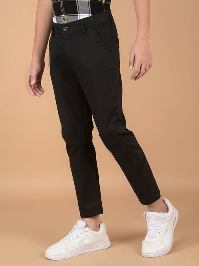 Black Cotton Trousers