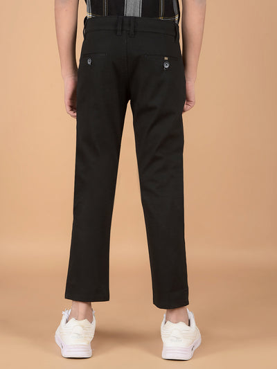 Black Cotton Trousers