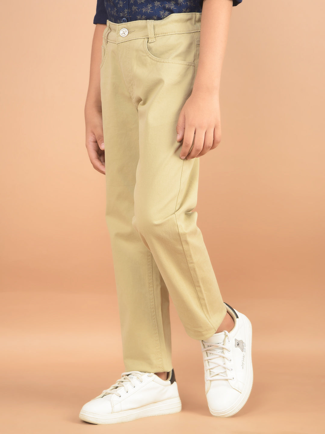 Beige Trousers-Boy Trousers-Crimsoune Club