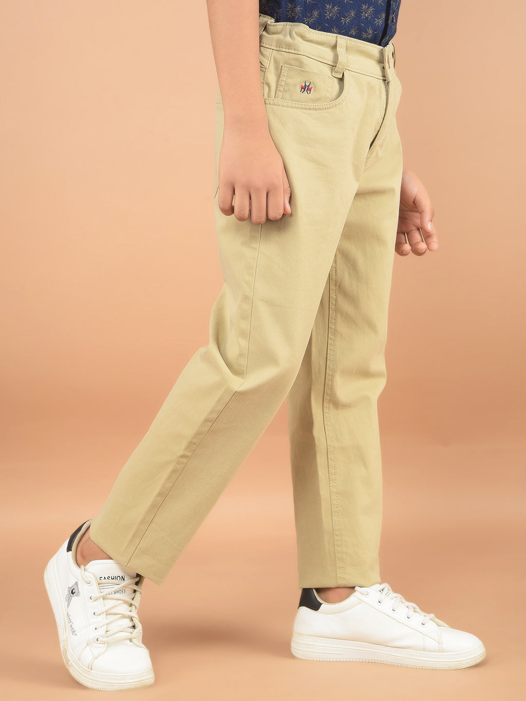 Beige Trousers-Boy Trousers-Crimsoune Club