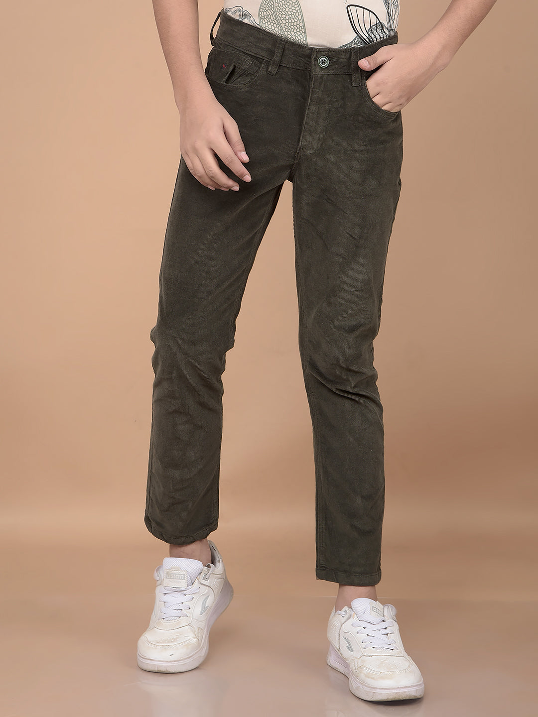 Olive Corduroy Trousers