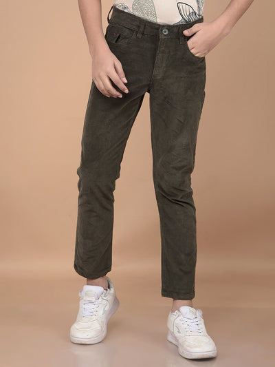 Olive Corduroy Trousers