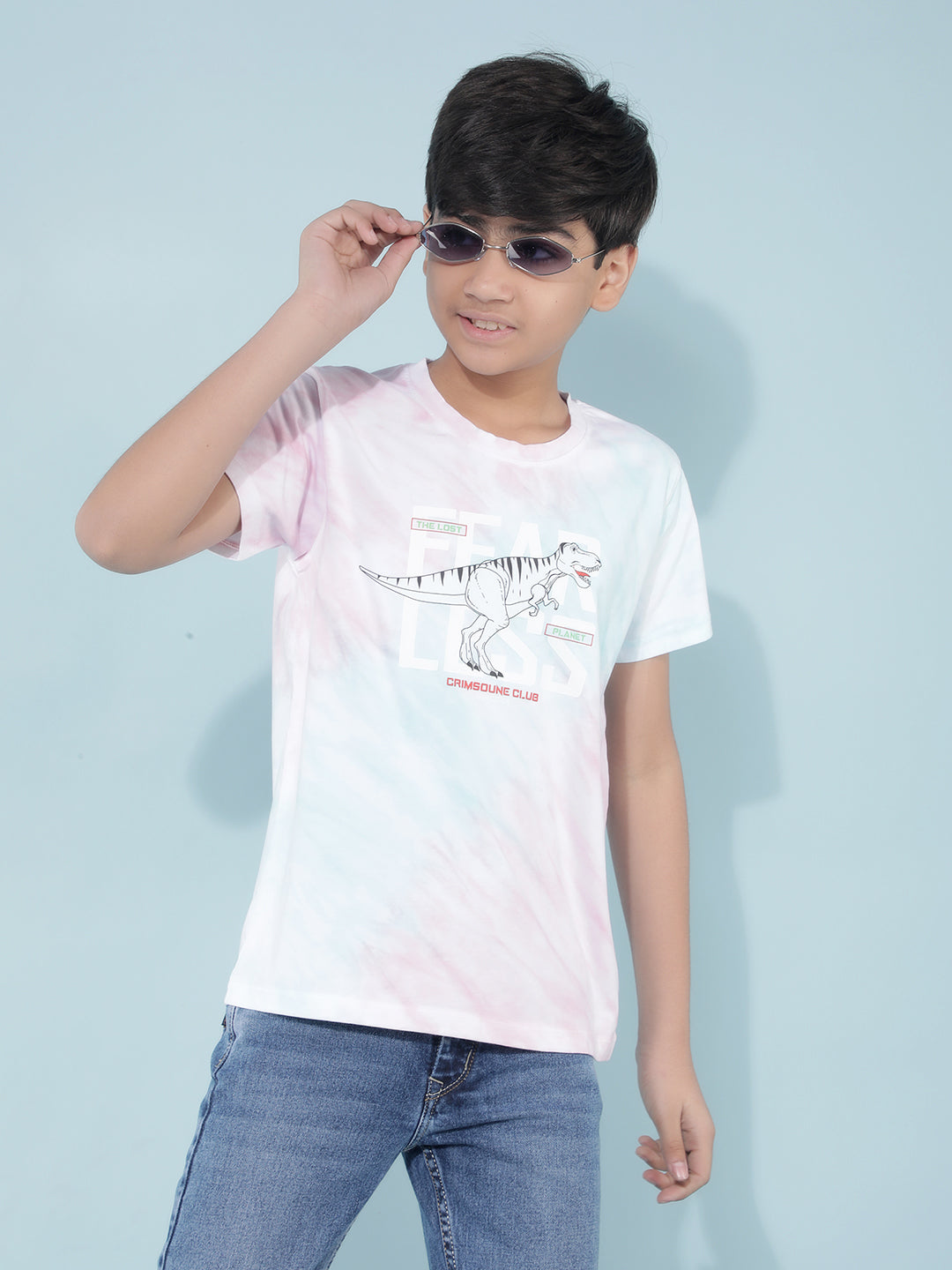 Multi Color Graphic Print T-Shirt-Boys T-Shirts-Crimsoune Club