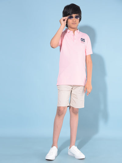 Pink Polo T-Shirt-Boys T-Shirts-Crimsoune Club