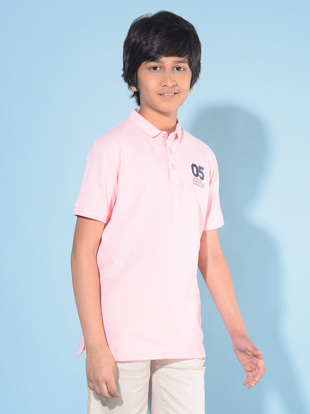 Pink Polo T-Shirt-Boys T-Shirts-Crimsoune Club