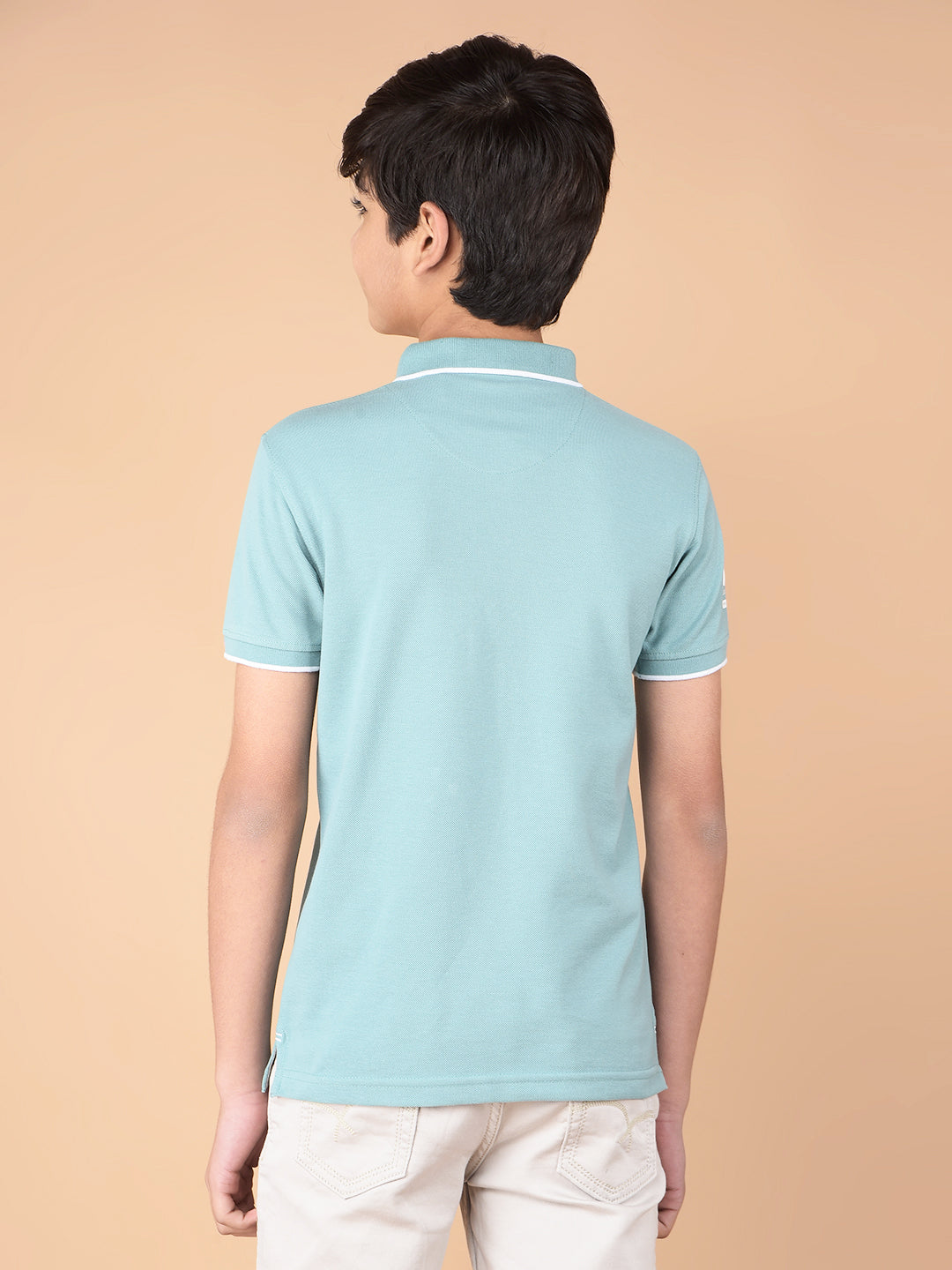 Green Polo Neck T-Shirt-Boys T-Shirts-Crimsoune Club