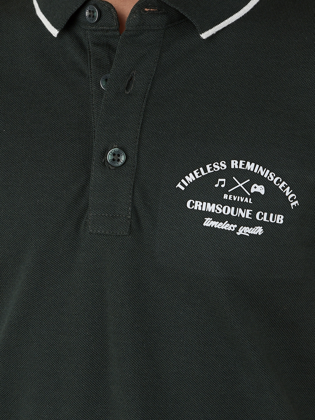 Green Polo Neck T-Shirt-Boys T-Shirts-Crimsoune Club