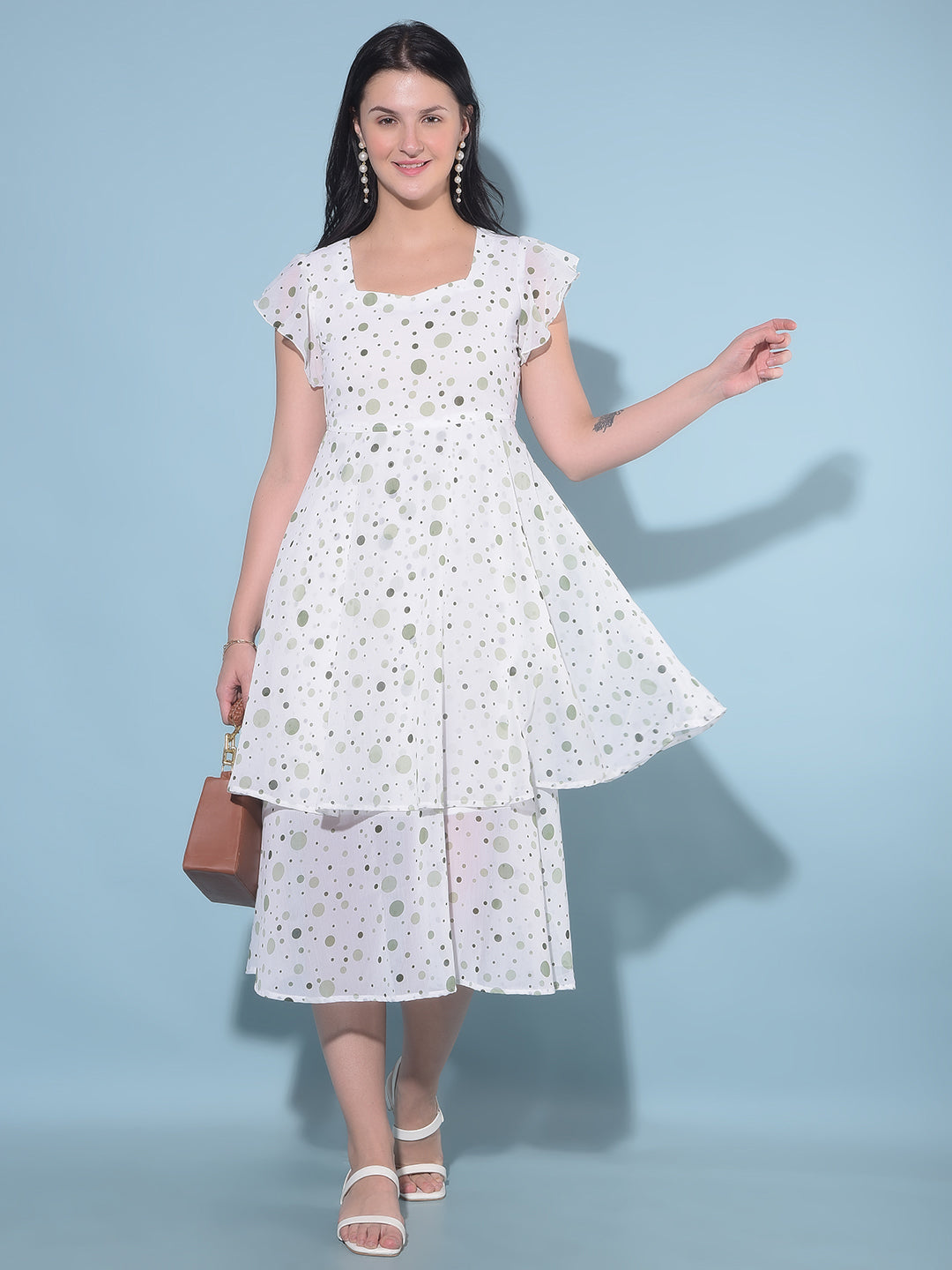 A line shops polka dot dress