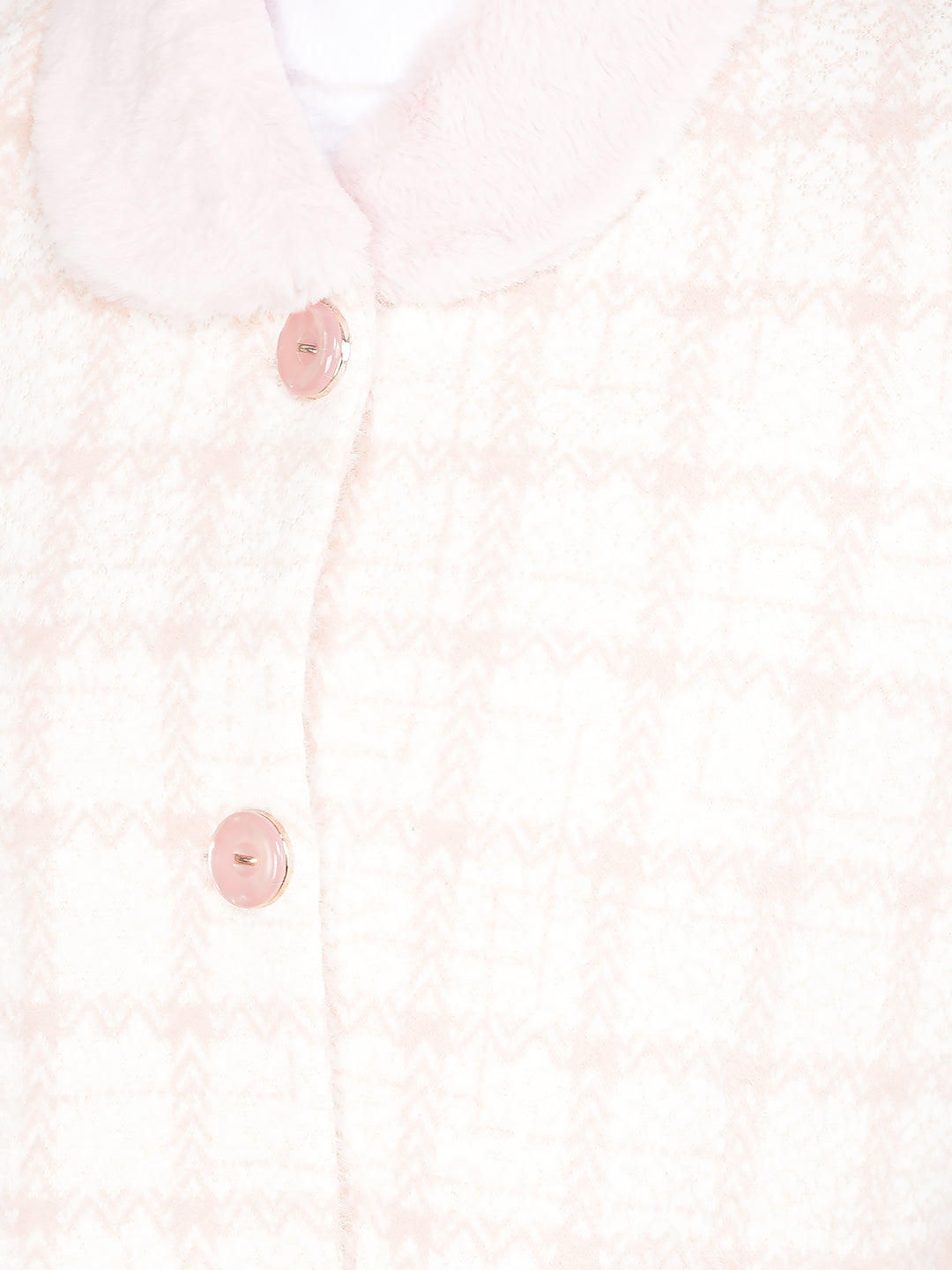 Pink Checked Longline Overcoat-Women Coats-Crimsoune Club