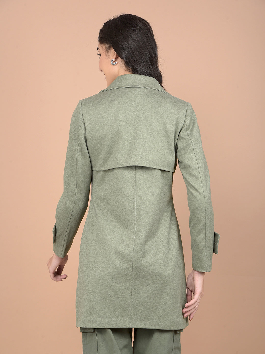 Green Double-Breasted Overcoat