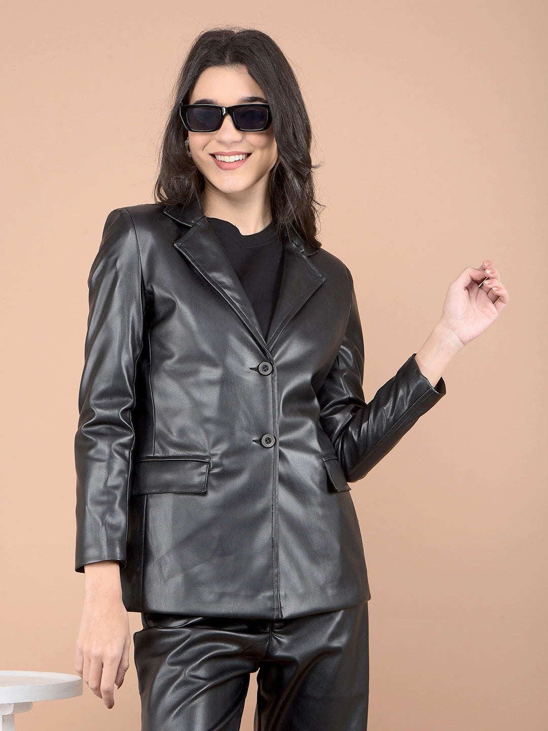 Black Leather Coat