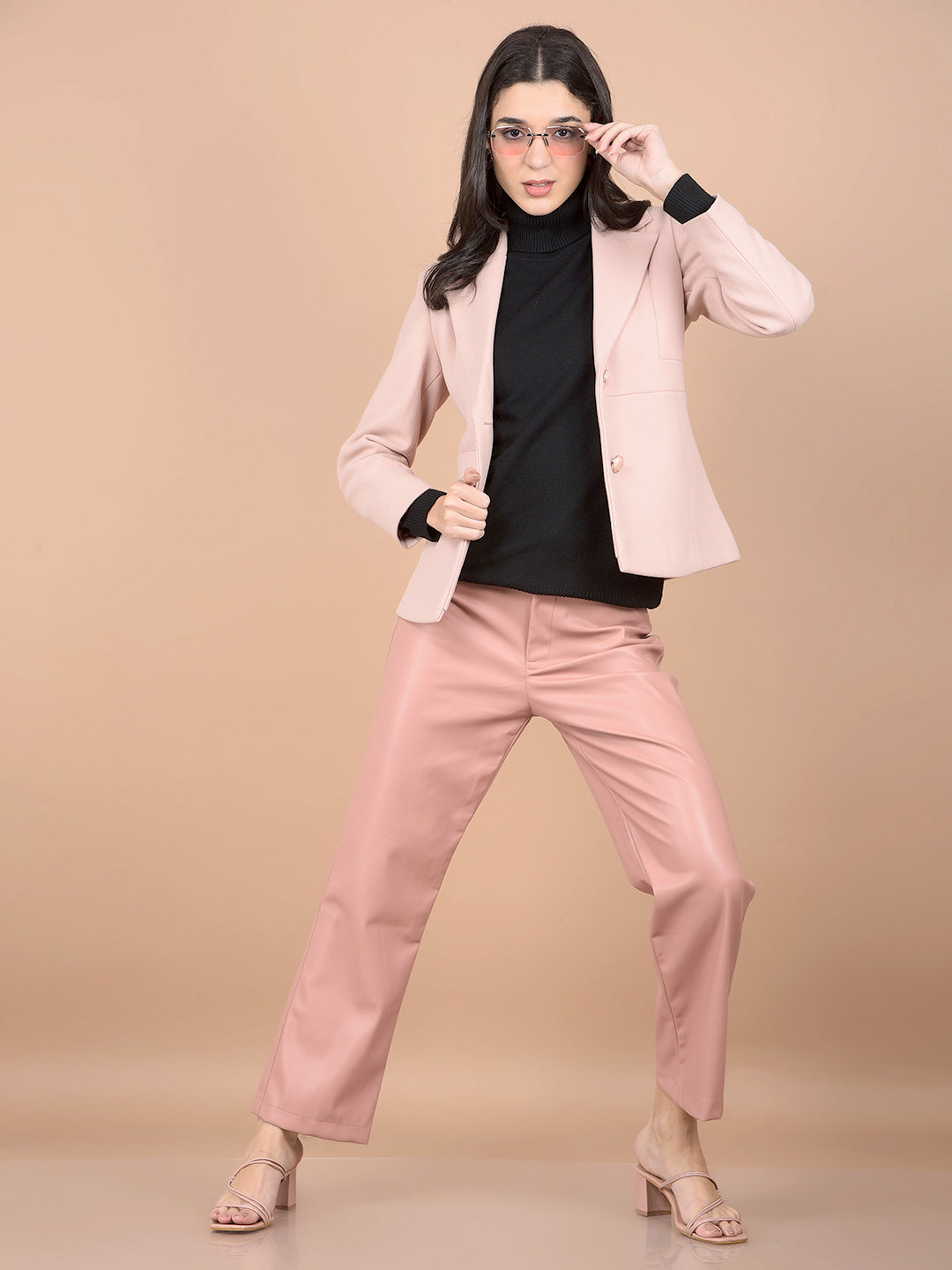 Pink Leather Trousers