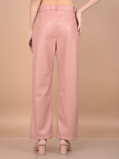 Pink Leather Trousers