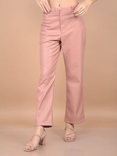 Pink Leather Trousers