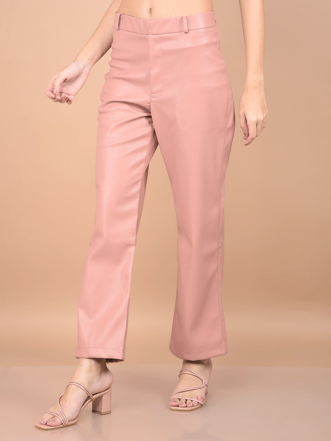 Pink Leather Trousers