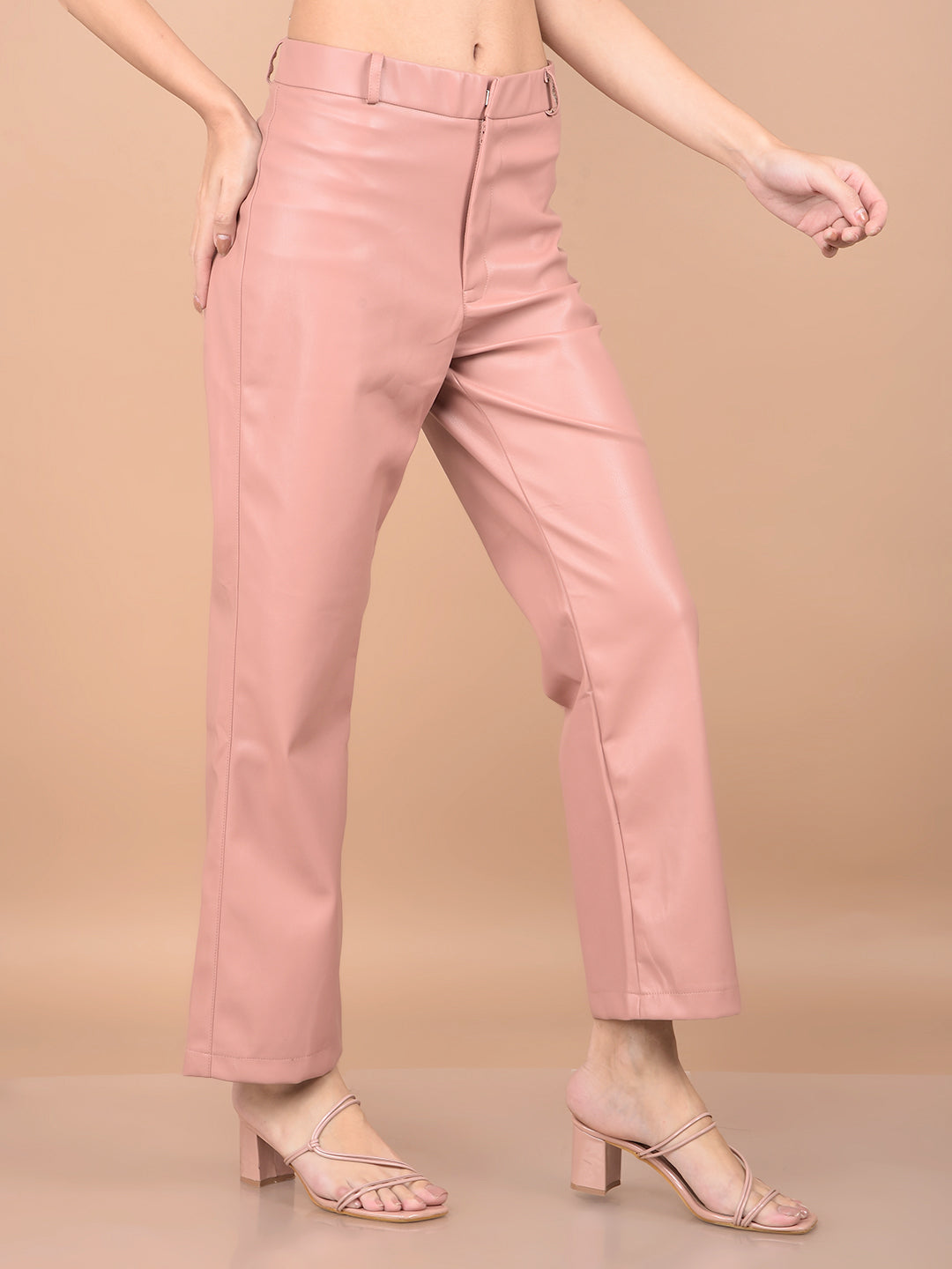 Pink Leather Trousers