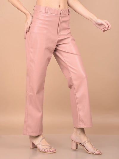 Pink Leather Trousers