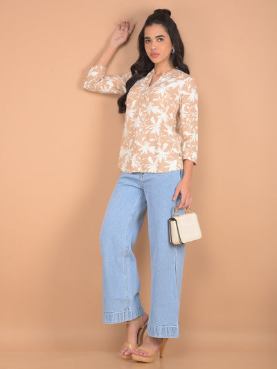 Light Blue Wide Leg Jeans-Women Jeans-Crimsoune Club