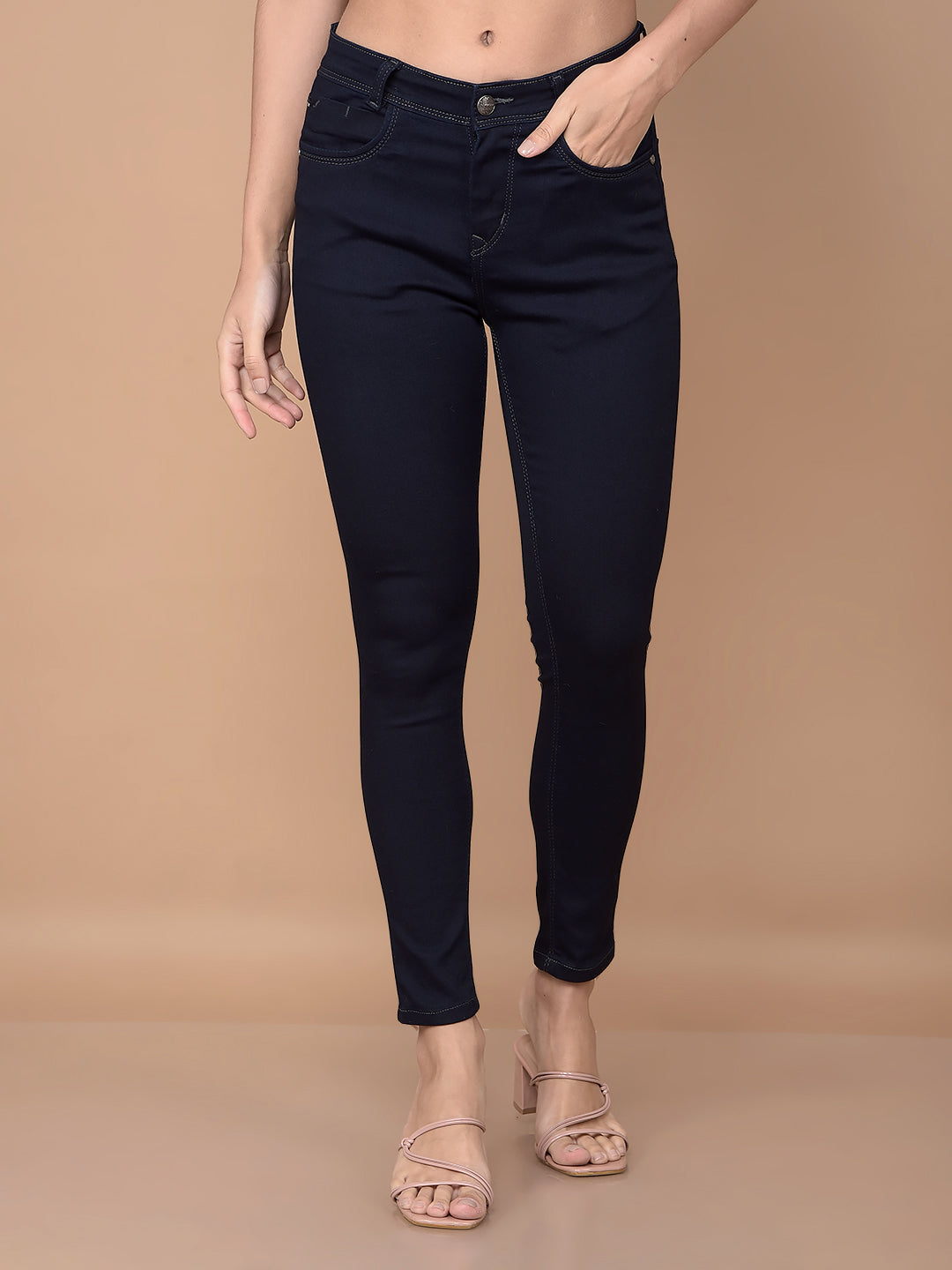 Navy Blue Skinny Jeans