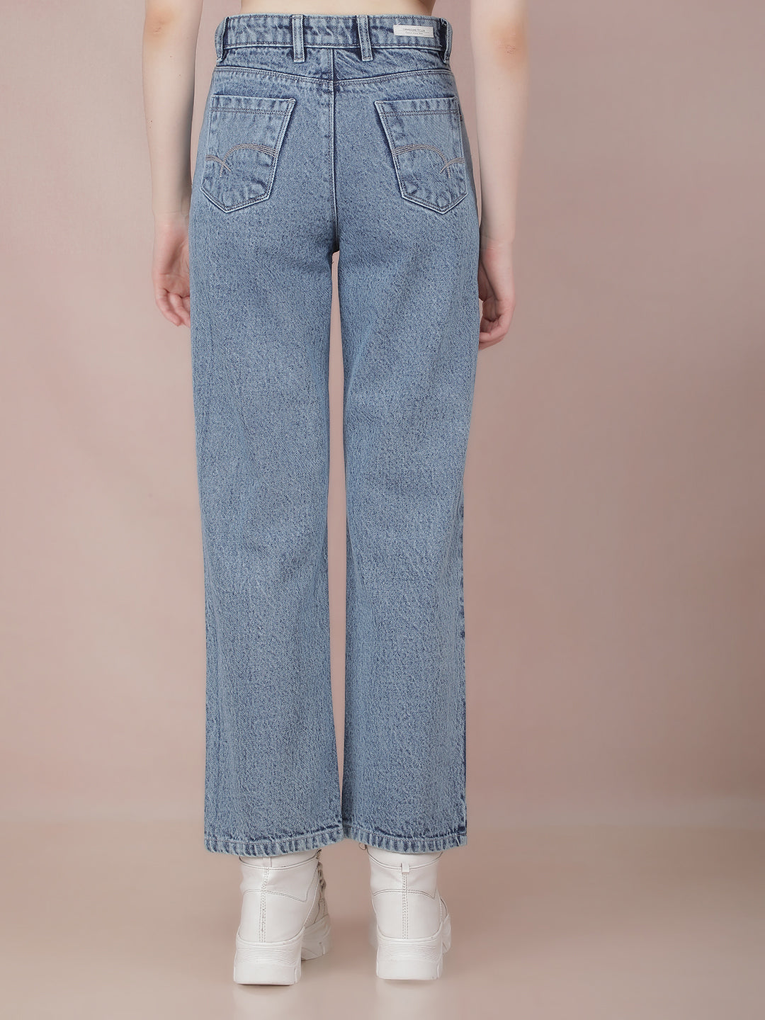 100 cotton straight leg jeans best sale