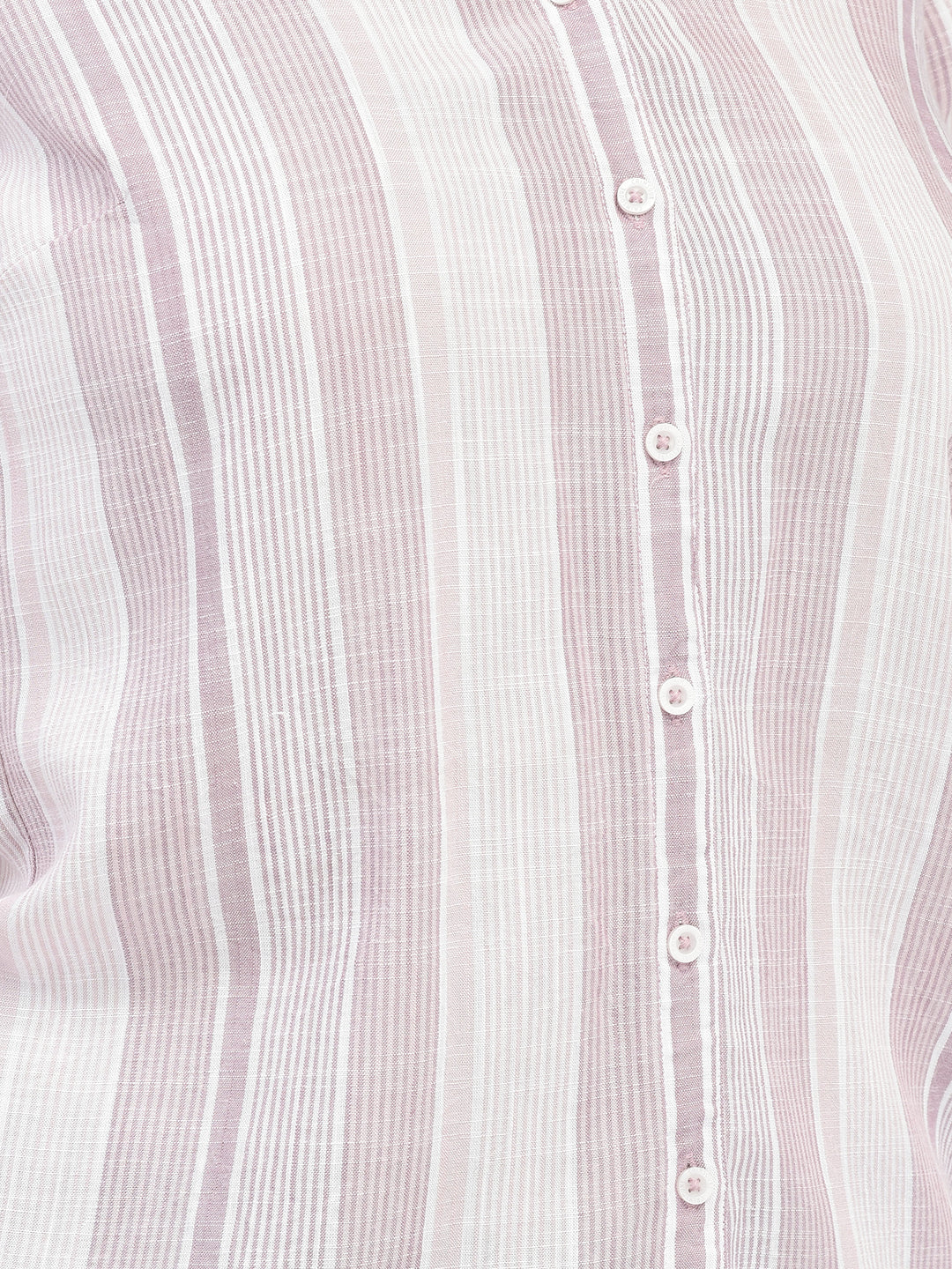 Pink Striped Shirt-Women Shirts-Crimsoune Club