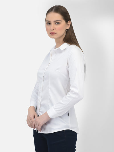 White Shirt-Women Shirts-Crimsoune Club