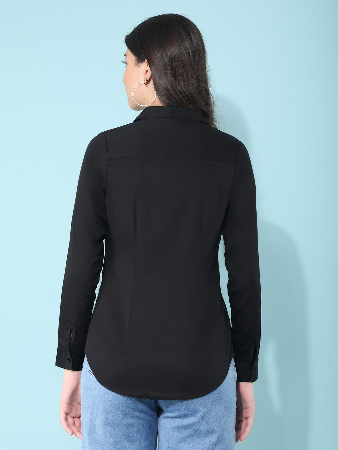 Black Shirt-Women Shirts-Crimsoune Club