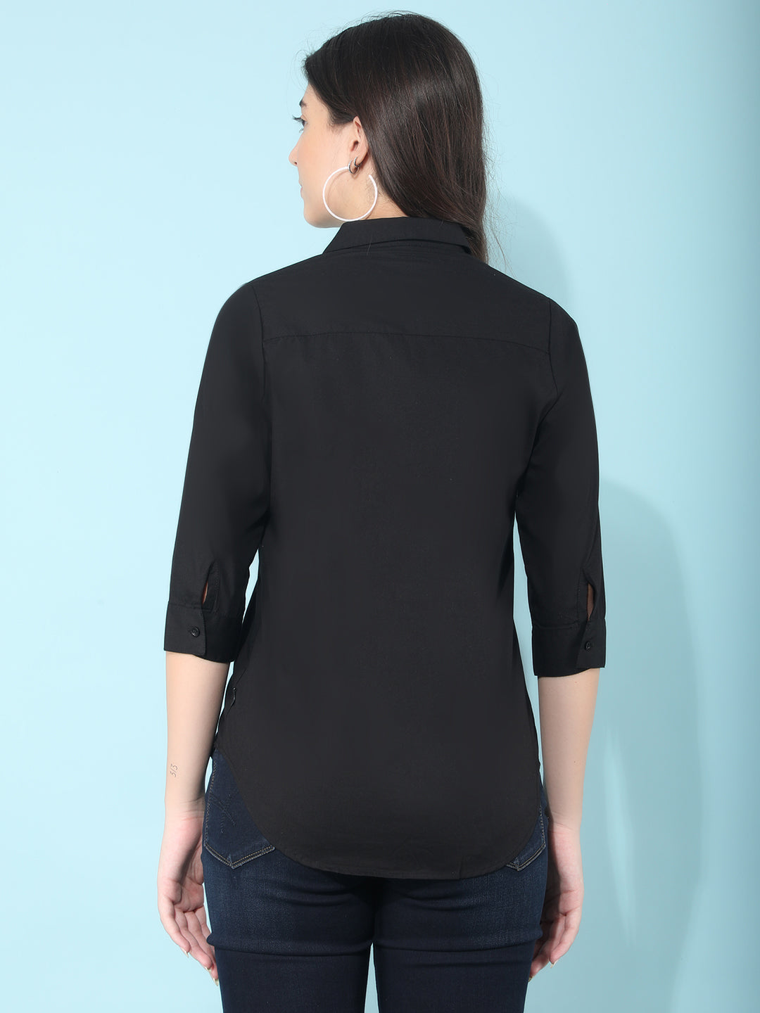 Black Shirt-Women Shirts-Crimsoune Club