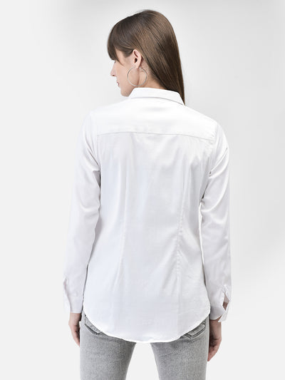 White Shirt-Women Shirts-Crimsoune Club