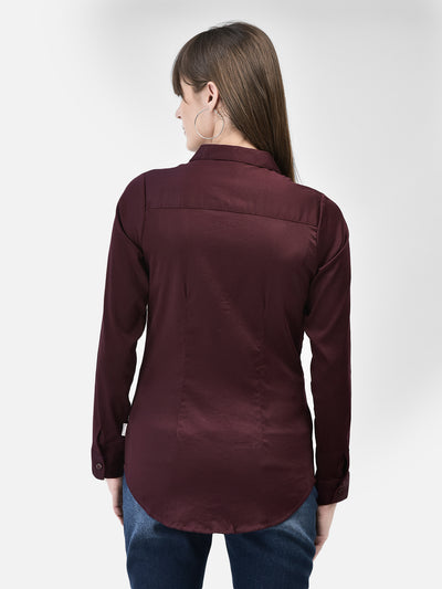 Wine Shirt-Women Shirts-Crimsoune Club