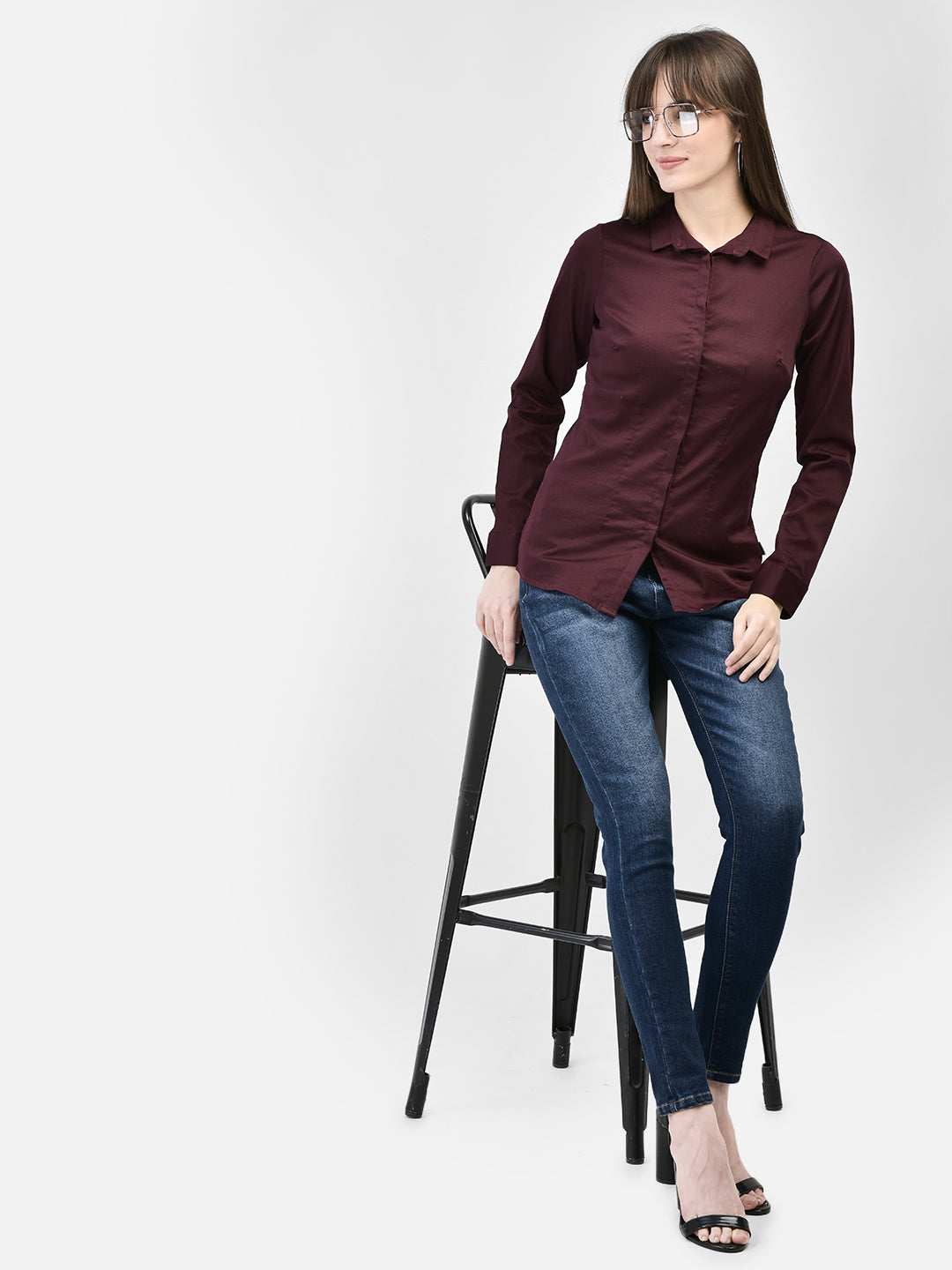 Wine Shirt-Women Shirts-Crimsoune Club