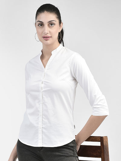 White Shirt-Women Shirts-Crimsoune Club