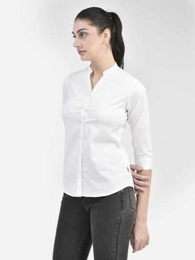 White Shirt-Women Shirts-Crimsoune Club