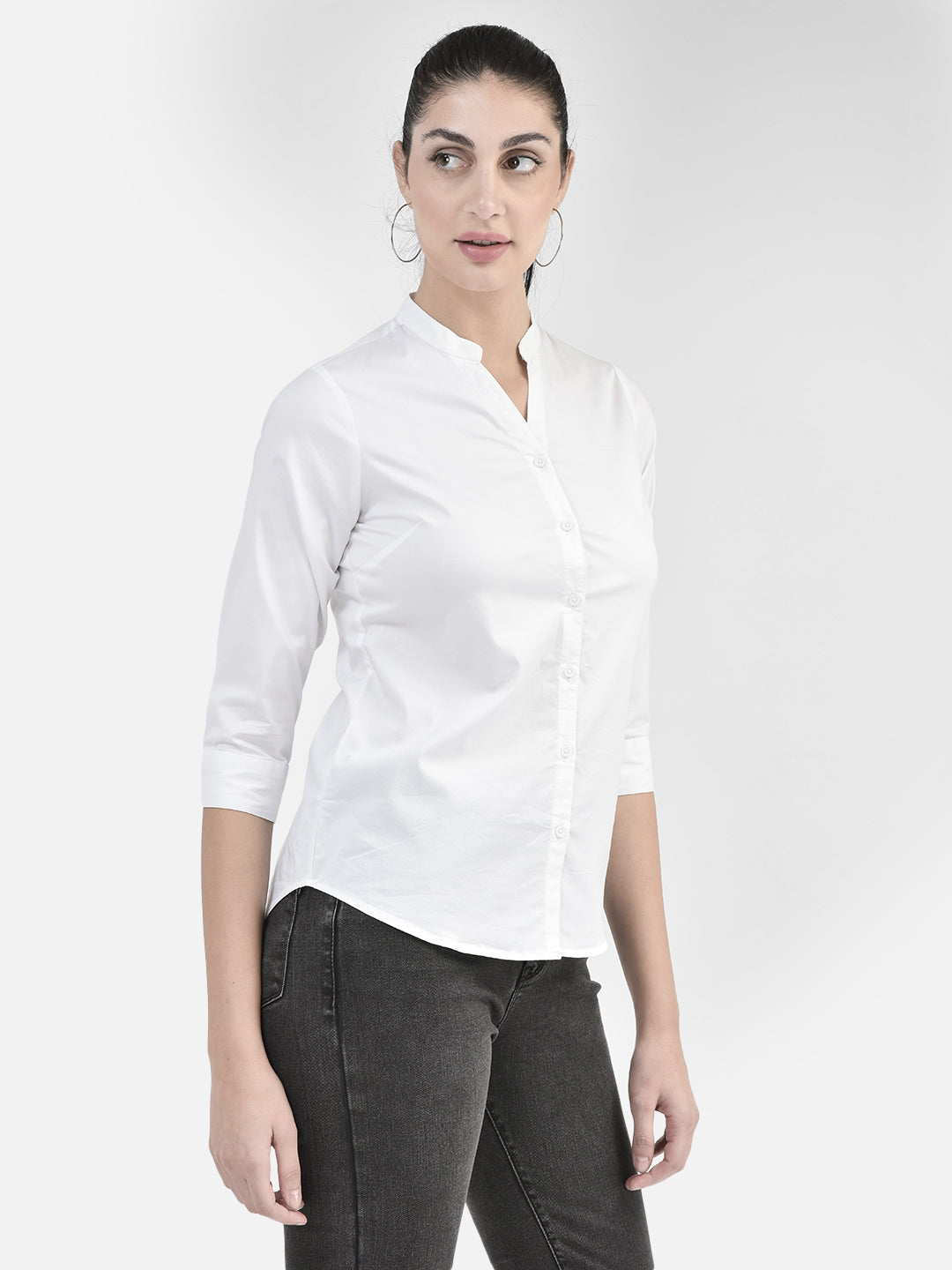 White Shirt-Women Shirts-Crimsoune Club