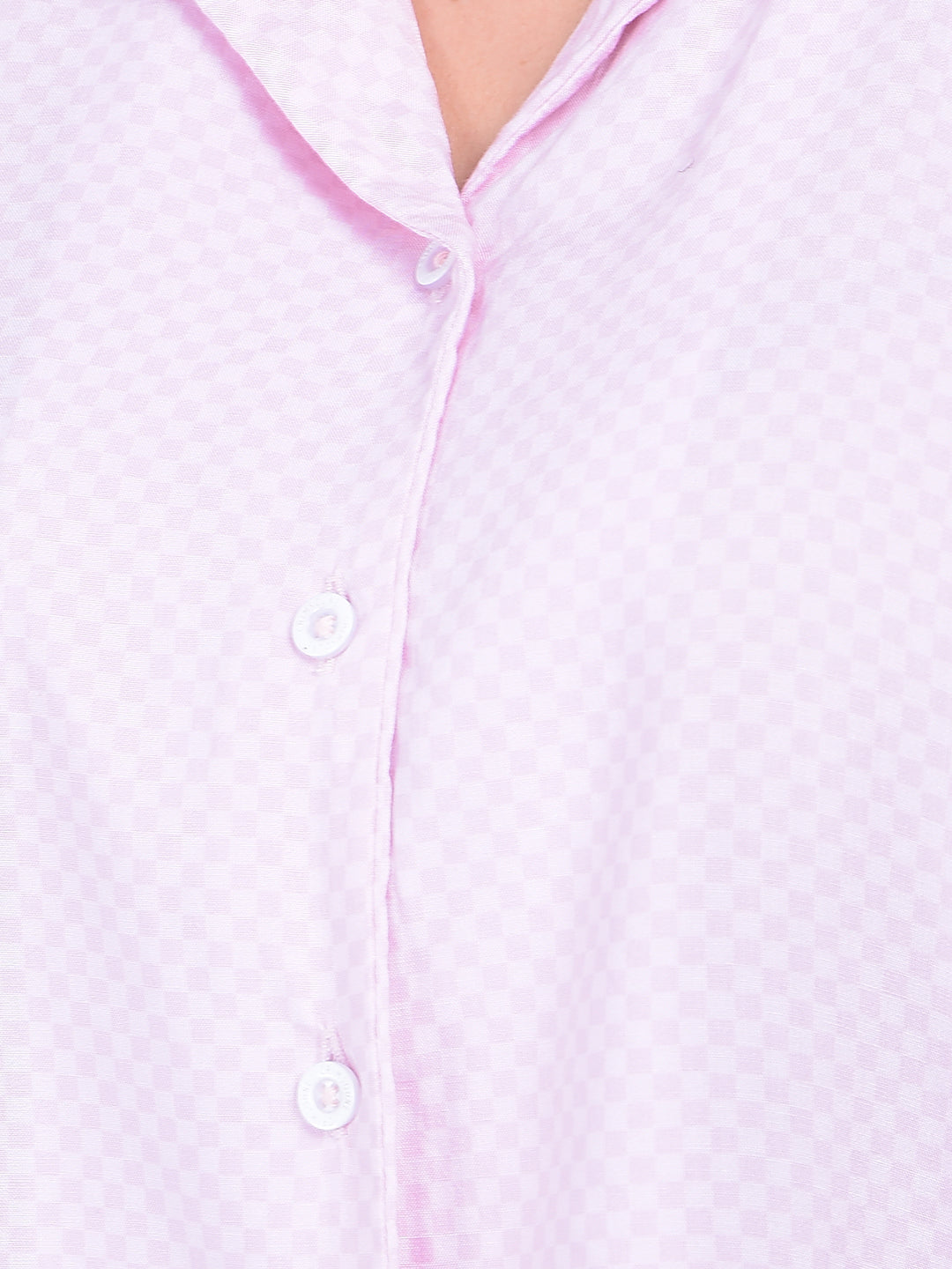 Printed Pink Shirt-Women Shirts-Crimsoune Club