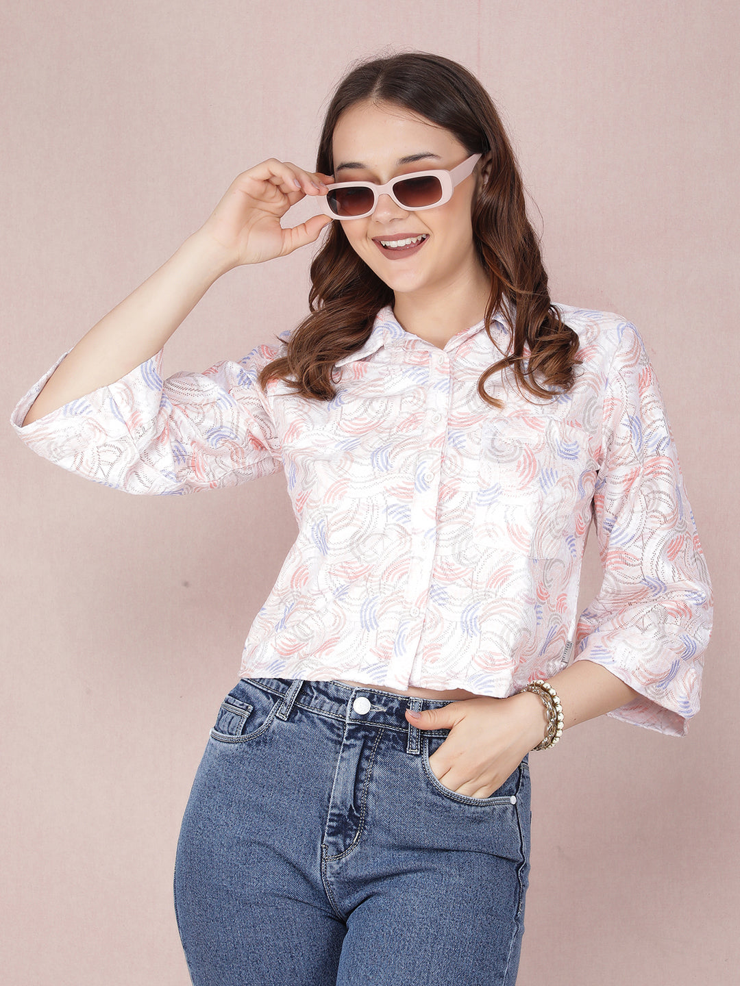 Multi-Color Shirt-Women Shirts-Crimsoune Club