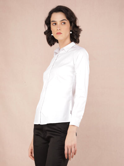 White Shirt-Women Shirts-Crimsoune Club