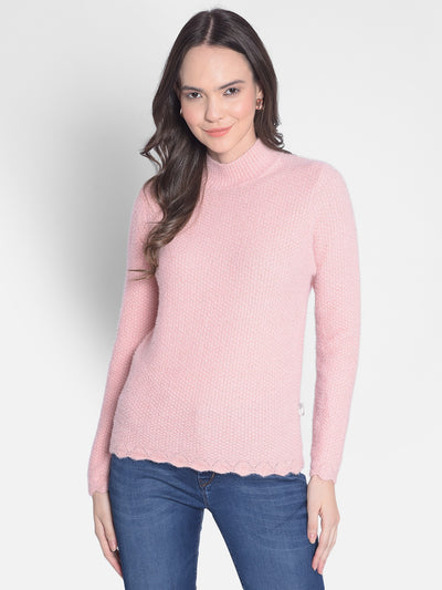 Pink Sweater-Women Sweaters-Crimsoune Club