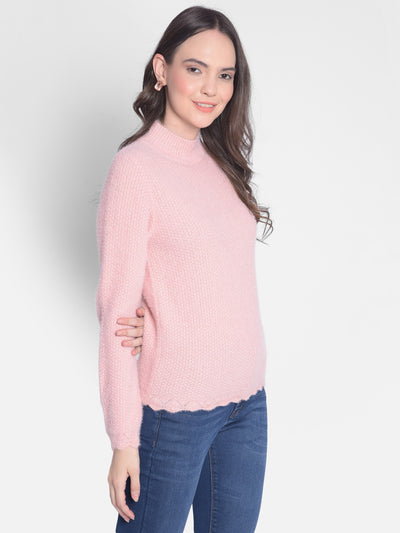 Pink Sweater-Women Sweaters-Crimsoune Club