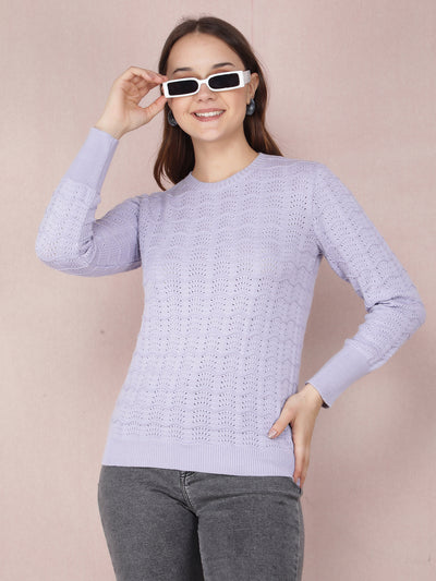 Purple Sweater-Women Sweaters-Crimsoune Club