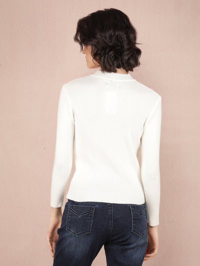 Off White Sweater-Women Sweaters-Crimsoune Club