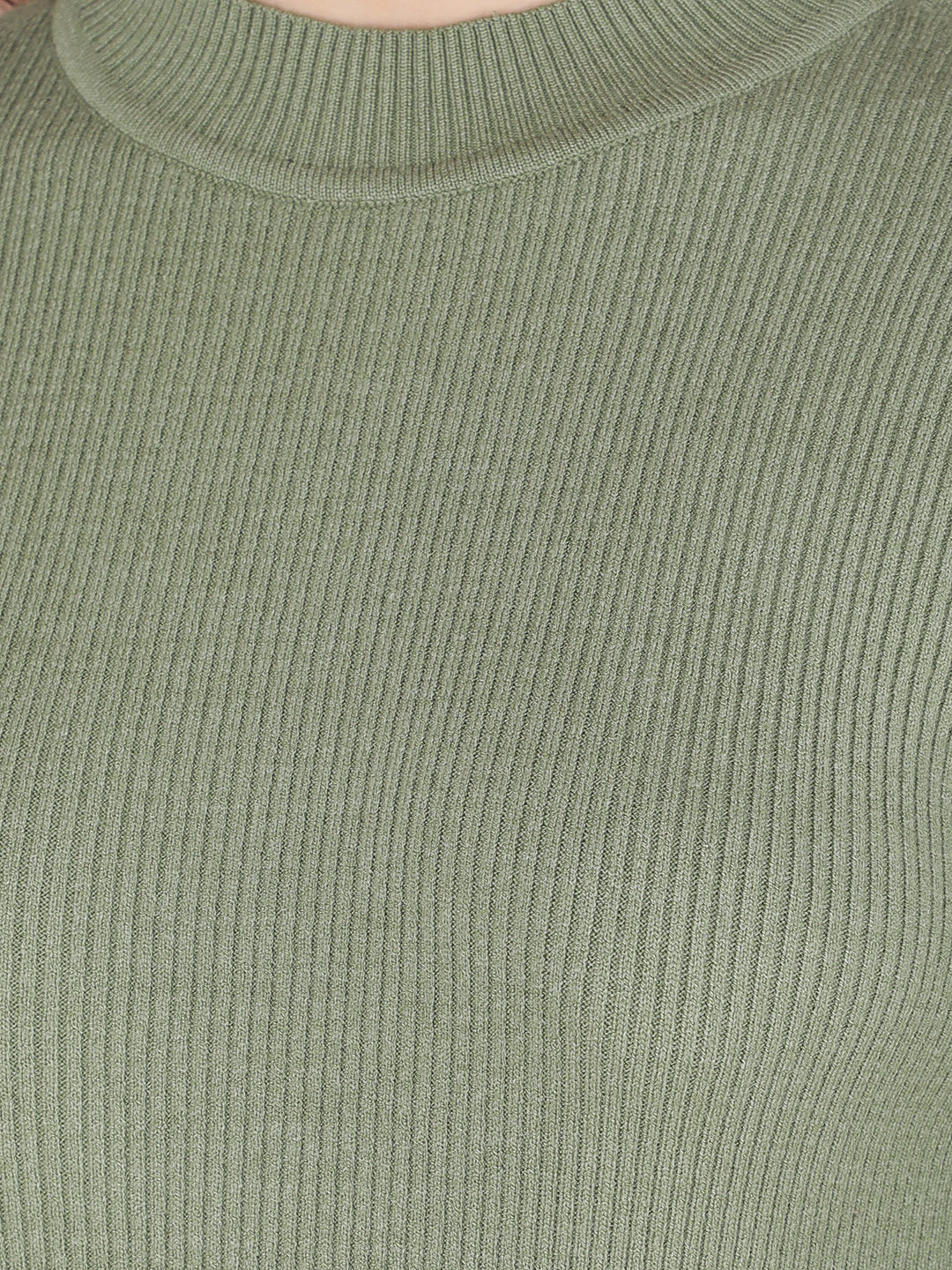 Green Sweater-Women Sweaters-Crimsoune Club