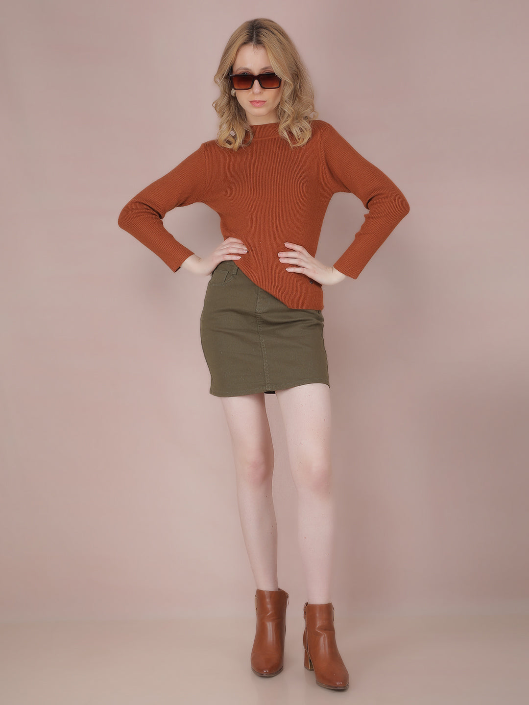 Red Sweater-Women Sweaters-Crimsoune Club