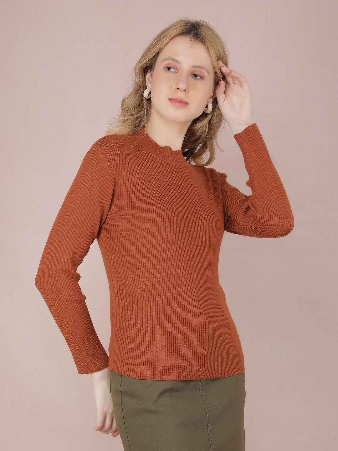 Red Sweater-Women Sweaters-Crimsoune Club