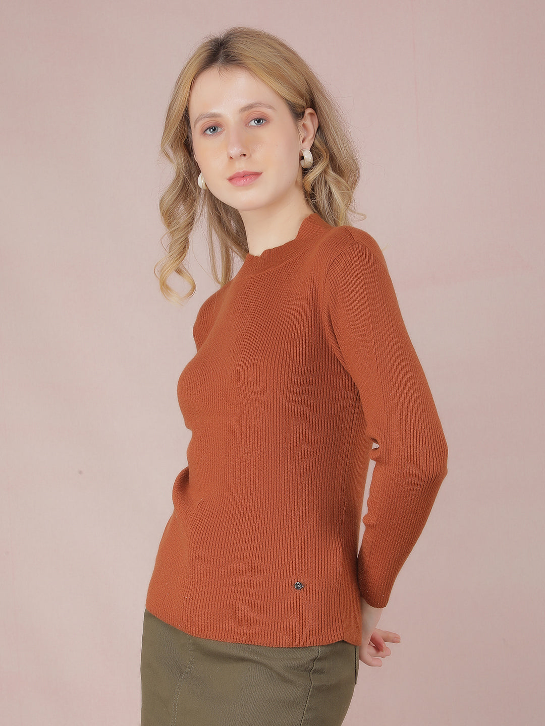 Red Sweater-Women Sweaters-Crimsoune Club