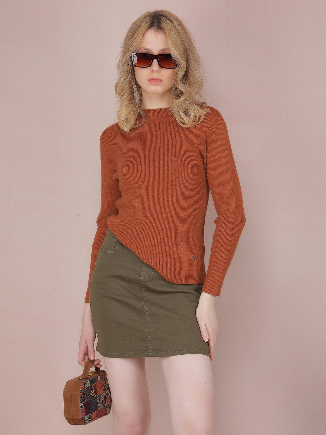 Red Sweater-Women Sweaters-Crimsoune Club