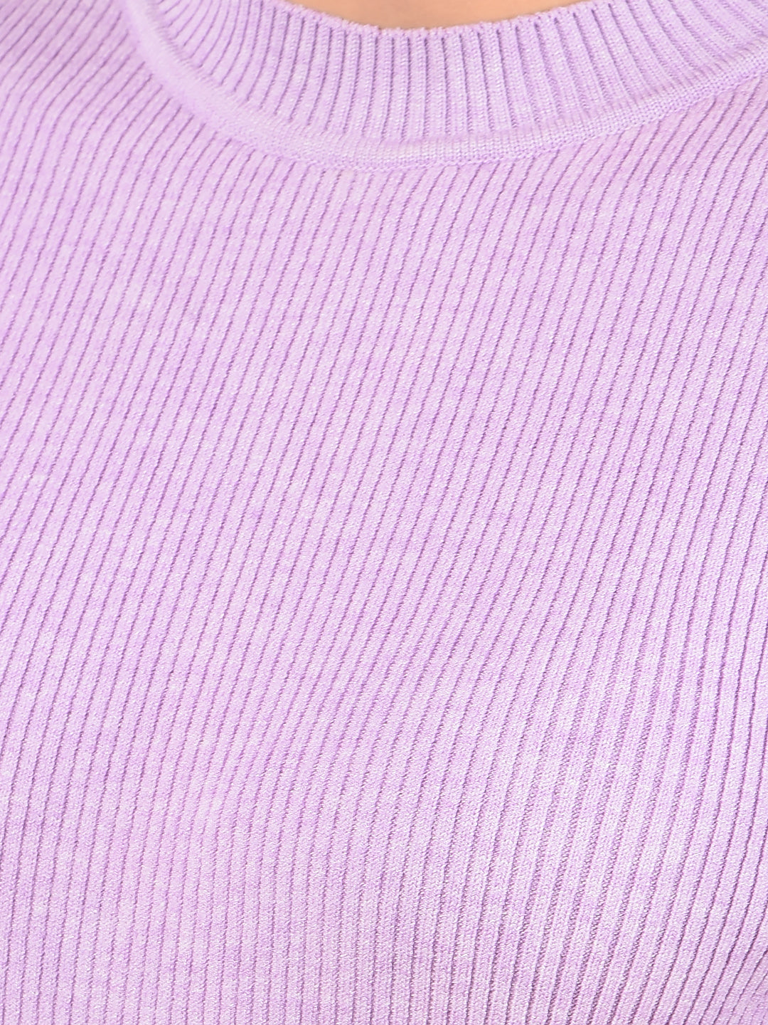 Purple Jacquard Sweater-Women Sweaters-Crimsoune Club