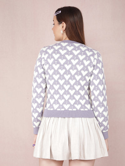 Purple Sweater-Women Sweaters-Crimsoune Club