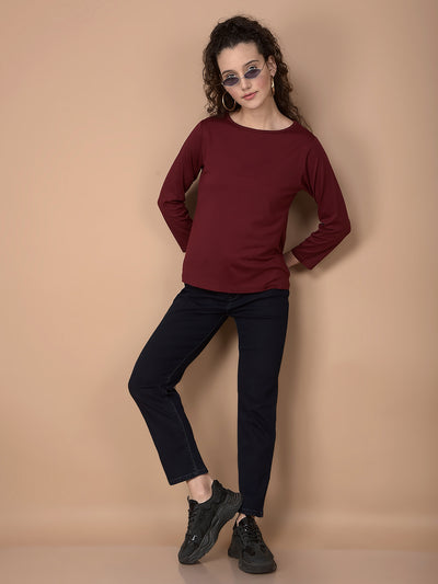 Wine Crop Length T-Shirt